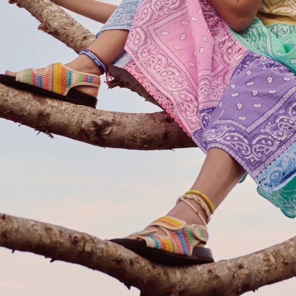 Arizona Love Apache Raffia Multicolor Sandal Size 38/8 - Picture 11 of 14